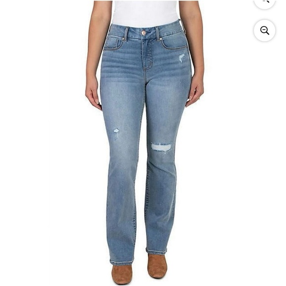 New Seven7 Tummyless High Rise Slim Boot Jeans in Laguna Stretch Denim Size 12 - Picture 1 of 7